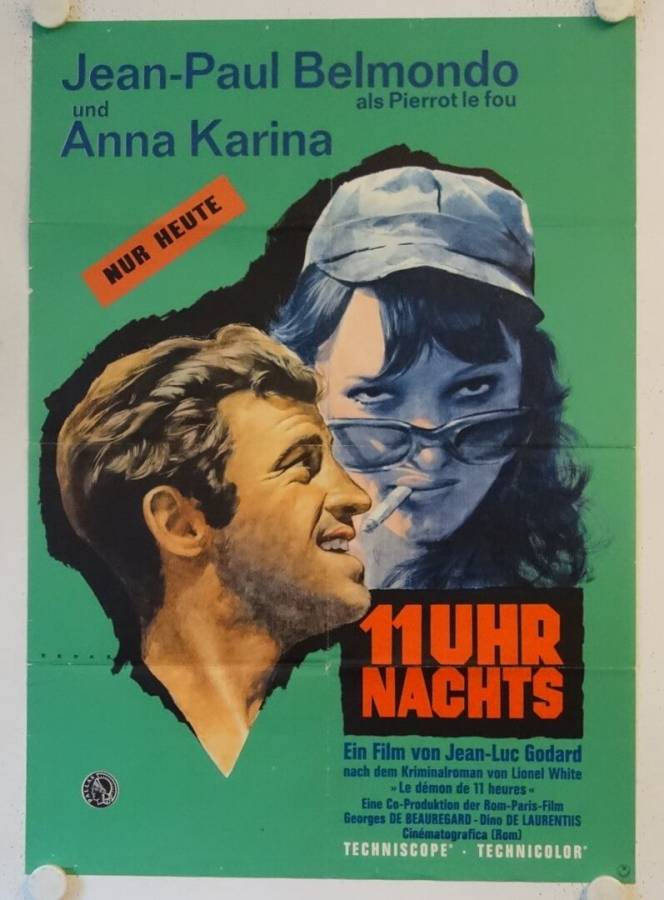 Pierrot le Fou original release german movie poster